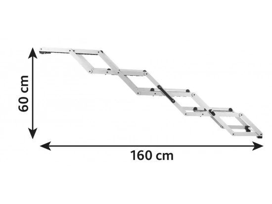 Фото 6 -  аксесуари в авто Trixie 4-STEP FOLDING STEPS сходи для тварин (4 ступені) (39378)