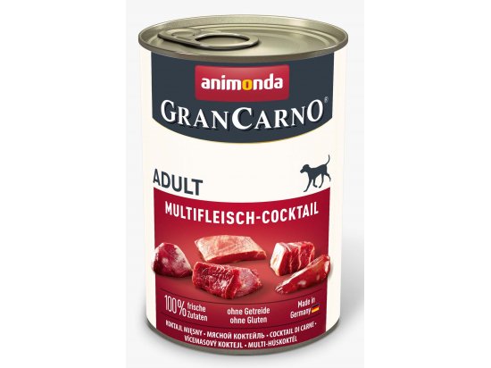 Фото - вологий корм (консерви) Animonda (Анімонда) GranCarno Adult Multi Meat Cocktail вологий корм для собак МУЛЬТИМ'ЯСНИЙ КОКТЕЙЛЬ