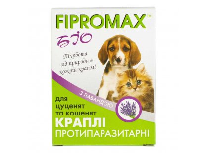 Фото - від бліх та кліщів Fipromax BIO (Фіпромакс БІО) краплі від бліх, кліщів, вошей та комах для собак та котів