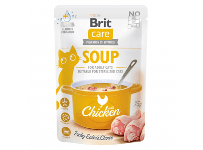 Фото - влажный корм (консервы) Brit Care Cat Soup with Chicken консервы для кошек СУП с КУРИЦЕЙ