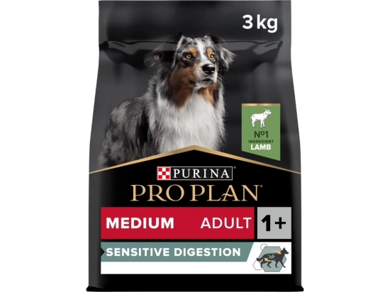 Фото - сухой корм Purina Pro Plan (Пурина Про План) Adult Medium Sensitive Digestion Lamb сухой корм для собак средних пород с чувствительным пищеварением ЯГНЕНОК