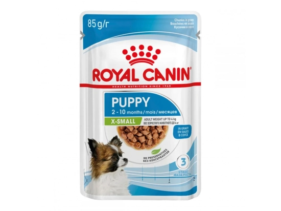 Фото 2 -  вологий корм (консерви) Royal Canin X-SMALL PUPPY вологий корм для цуценят мініатюрних порід