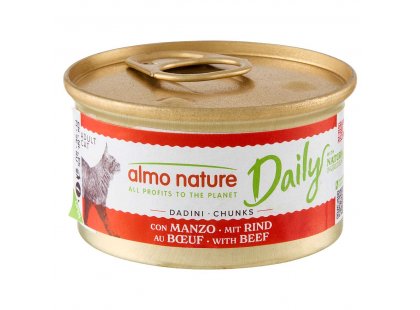 Фото - Almo Nature Daily DADINI BEEF консервы для кошек ГОВЯДИНА, кусочки в соусе влажный корм (консервы) Almo Nature Daily DADINI BEEF консервы для кошек ГОВЯДИНА, кусочки в соусе