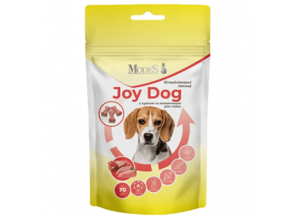 Фото - Modes Joy Dog вітамінізовані ласощі для собак КУРКА та ЯЛОВИЧИНА ласощі Modes Joy Dog вітамінізовані ласощі для собак КУРКА та ЯЛОВИЧИНА