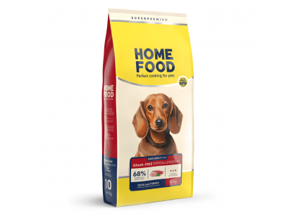 Фото 3 -  сухий корм Home Food (Хоум Фуд) Dog Adult Mini Duck Meat with Turkey гіпоалергенний беззерновий корм для собак дрібних порід КАЧКА та ІНДИЧКА