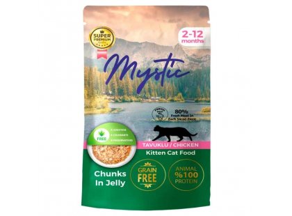 Фото - Mystic Kitten Chicken Jelly вологий корм для кошенят, шматочки в желе, КУРКА вологий корм (консерви) Mystic Kitten Chicken Jelly вологий корм для кошенят, шматочки в желе, КУРКА