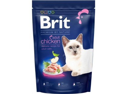 Фото - сухий корм Brit Premium Cat Adult Chicken сухий корм для кішок КУРКА