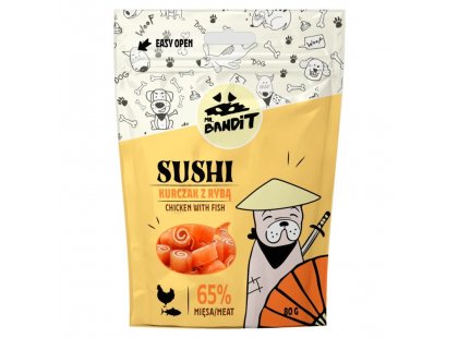 Фото - Mr. Bandit Dog Sushi Chicken & Fish лакомство для собак СУШИ С КУРИЦЕЙ И РЫБОЙ лакомства Mr. Bandit Dog Sushi Chicken & Fish лакомство для собак СУШИ С КУРИЦЕЙ И РЫБОЙ