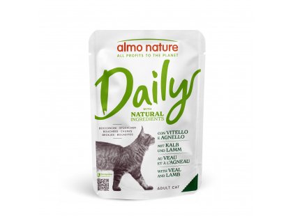 Фото - Almo Nature Daily VEAL & LAMB консерви для котів ТЕЛЯТИНА ТА ЯГНЯ вологий корм (консерви) Almo Nature Daily VEAL & LAMB консерви для котів ТЕЛЯТИНА ТА ЯГНЯ