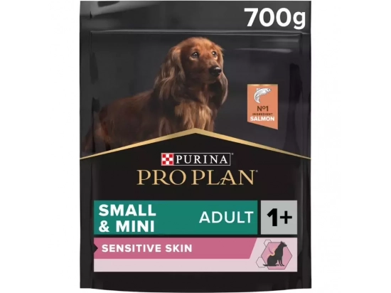 Фото - сухий корм Purina Pro Plan (Пуріна Про План) Adult Small & Mini Sensitive Skin Salmon корм для собак дрібних порід з чутливою шкірою ЛОСОСЬ