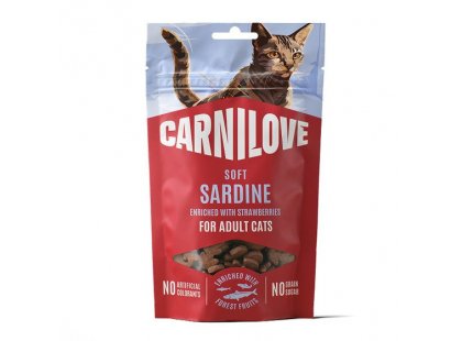 Фото - Carnilove Soft Snack Sardine with Strawberry лакомство для кошек САРДИНА И КЛУБНИКА лакомства Carnilove Soft Snack Sardine with Strawberry лакомство для кошек САРДИНА И КЛУБНИКА