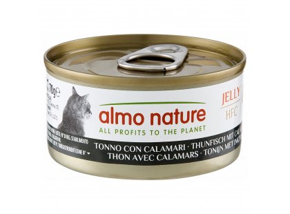Фото - Almo Nature HFC JELLY TUNA & SQUIDS консерви для котів ТУНЕЦЬ З КАЛЬМАРАМИ, желе вологий корм (консерви) Almo Nature HFC JELLY TUNA & SQUIDS консерви для котів ТУНЕЦЬ З КАЛЬМАРАМИ, желе