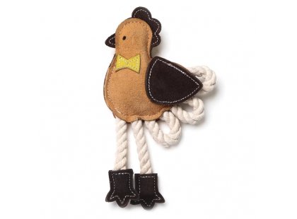 Фото - DoggyMan Leather Chicken With Rope жувальна іграшка для собак КУРЧА З МОТУЗКОЮ іграшки DoggyMan Leather Chicken With Rope жувальна іграшка для собак КУРЧА З МОТУЗКОЮ