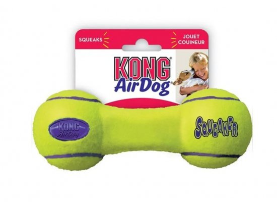 Фото - игрушки Kong AIRDOG SQUEAKER DUMBBELL игрушка для собак ГАНТЕЛЬ