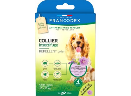 Фото - от блох и клещей Francodex Repellent Collar ошейник от блох и клещей без инсектицидов для собак