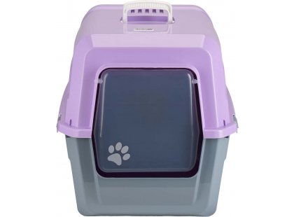 Фото 2 -  туалеты, лотки AnimAll закрытый туалет для кошек с лопаткой CNR-143, фиолетовый