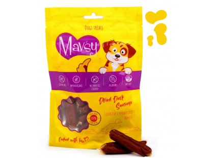 Фото - Mavsy Dried Duck Sausage ласощі сосиски для собак КАЧКА ласощі Mavsy Dried Duck Sausage ласощі сосиски для собак КАЧКА