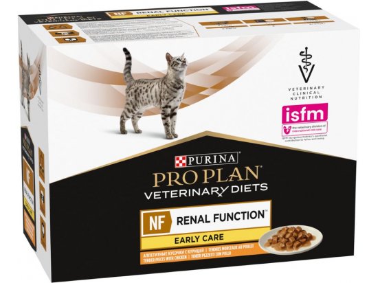 Фото - ветеринарні корми Purina Pro Plan (Пуріна Про План) Veterinary Diets NF Renal Function Early Care Chicken лікувальний корм для котів із захворюваннями нирок, КУРКА