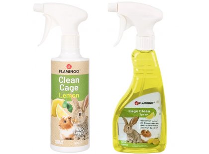 Фото - Flamingo (Фламінго) CLEAN SPRAY LEMON Спрей із запахом лимона для миття клітки для гризунів, 500 мл видалення запаху, плям та шерсті Flamingo (Фламінго) CLEAN SPRAY LEMON Спрей із запахом лимона для миття клітки для гризунів, 500 мл