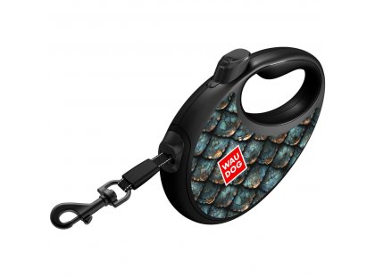 Фото 7 -  рулетки Collar WAUDOG R-LEASH поводок-рулетка с контейнером для пакетов, светоотражающая лента, ЧЕШУЯ