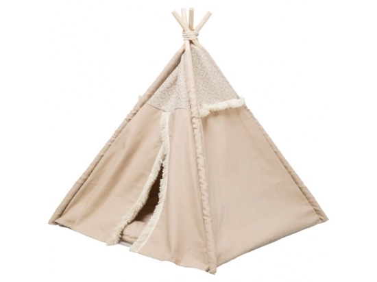 Фото - спальные места, лежаки, домики Trixie Tipi Boho Лежак-вигвам для кошек, бежевый (38211)