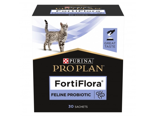 Фото - пробиотики Purina Pro Plan (Пурина Про План) Veterinary Diets FortiFlora (ФОРТИФЛОРА) Feline Probiotic кормовая добавка с пробиотиком для кошек и котят