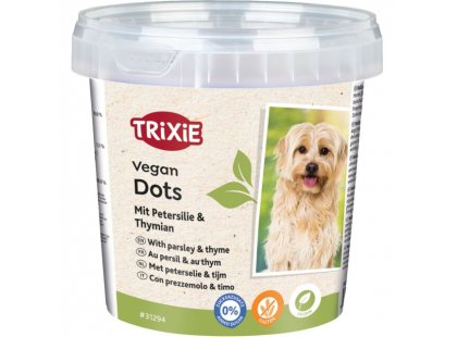 Фото 2 -  ласощі Trixie Vegan Dots м'які ласощі для собак ПЕТРУШКА І ЧЕБРЕЦЬ (31294)