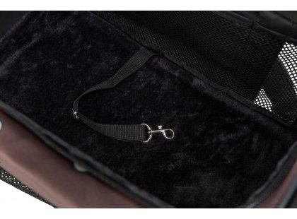 Фото 4 -  переноски, сумки, рюкзаки Trixie Adrina сумка-переноска для собак и кошек, коричневый (28894)