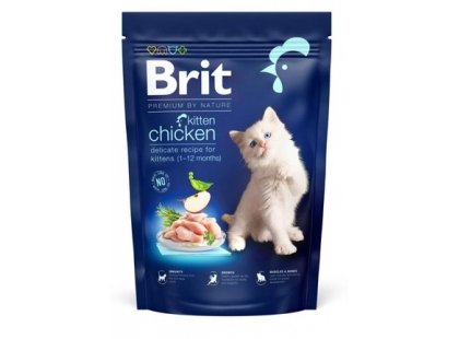 Фото - сухой корм Brit Premium Kitten Chicken сухой корм для котят КУРИЦА