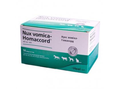 Фото - Категории Heel Nux vomica-Homaccord (Нукс Вомика Гомакорд) препарат для нормализации работы ЖКТ у животных