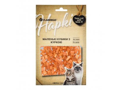Фото - Flamingo Ласощі для котів МАЛЕНЬКІ КУБИКИ З КУРКОЮ ласощі Flamingo Ласощі для котів МАЛЕНЬКІ КУБИКИ З КУРКОЮ