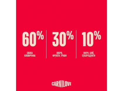 Фото 7 -  сухой корм Carnilove True Fresh Beef сухой беззерновой корм для собак ГОВЯДИНА