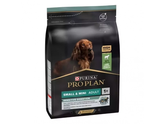 Фото - сухой корм Purina Pro Plan (Пурина Про План) Adult Small & Mini Sensitive Digestion сухой корм для собак мелких пород с чувствительным пищеварением ЯГНЕНОК