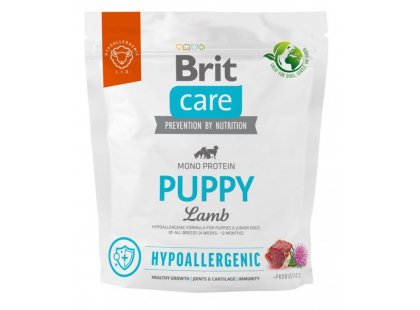 Фото - сухий корм Brit Care Dog Hypoallergenic Puppy Lamb гіпоалергенний сухий корм для цуценят ЯГНЯ