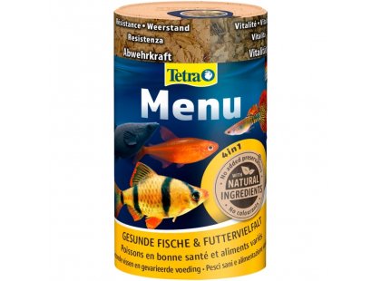 Фото - Tetra Menu корм для тропічних акваріумних риб, пластівці корм для риб Tetra Menu корм для тропічних акваріумних риб, пластівці