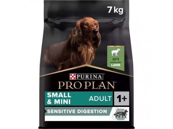 Фото - сухой корм Purina Pro Plan (Пурина Про План) Adult Small & Mini Sensitive Digestion сухой корм для собак мелких пород с чувствительным пищеварением ЯГНЕНОК