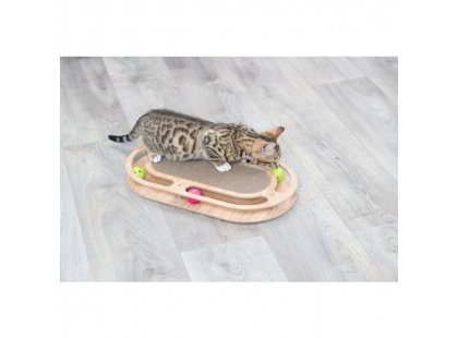 Фото 8 -  игры и развлечения Trixie Драпак деревянный с игрушками для котов (48020)