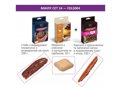 Фото 2 -  лакомства Mavsy Freeze dried+ Refined jerky набор лакомств для собак №14