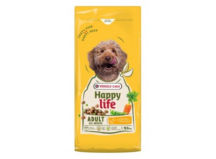 Фото 2 -  сухий корм Happy Life ADULT CHICKEN корм для собак усіх порід КУРКА