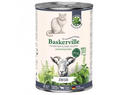 Фото - Baskerville Holistic Sterilised консервы для стерилизованных кошек КОЗА влажный корм (консервы) Baskerville Holistic Sterilised консервы для стерилизованных кошек КОЗА