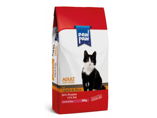 Фото - сухой корм Pawpaw (Паупау) Adult Cat Food with Lamb & Rice сухой корм для кошек ЯГНЕНОК и РИС