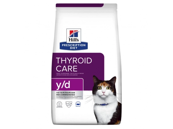 Фото 2 -  ветеринарні корми Hill's Prescription Diet y/d Thyroid Care корм для котів з гіпертиреозом