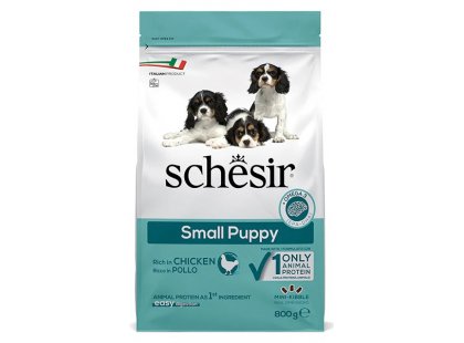 Фото - сухой корм Schesir SMALL PUPPY сухой монопротеиновый корм для щенков мини и малых пород КУРИЦА