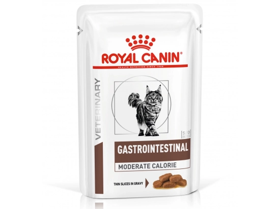 Фото - ветеринарні корми Royal Canin GASTRO INTESTINAL MODERATE CALORIE лікувальні консерви для котів