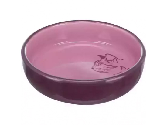 Фото - миски, напувалки, фонтани Trixie Ceramic Bowl керамічна миска для коротконосих кішок (24779)