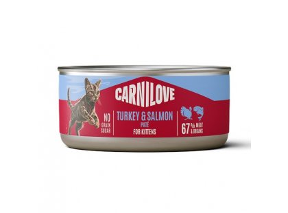 Фото - Carnilove Kitten Turkey & Salmon влажный корм для котят, паштет ИНДЕЙКА и ЛОСОСЬ влажный корм (консервы) Carnilove Kitten Turkey & Salmon влажный корм для котят, паштет ИНДЕЙКА и ЛОСОСЬ