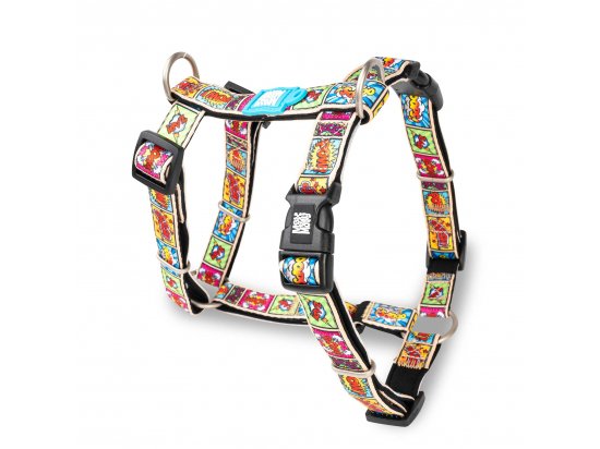 Фото - амуніція Max & Molly Urban Pets H-Harness шлея для собаки Comic