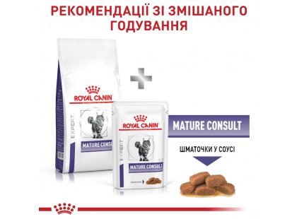 Фото 8 -  сухой корм Royal Canin MATURE CONSULT ветеринарная диета для пожилых котов и кошек старше 7 лет без видимых признаков старения