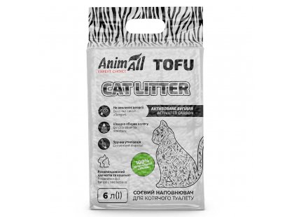 Фото - AnimAll TOFU (ТОФУ) СОЕВЫЙ наполнитель в туалет для кошек АКТИВИРОВАНЫЙ УГОЛЬ наполнители AnimAll TOFU (ТОФУ) СОЕВЫЙ наполнитель в туалет для кошек АКТИВИРОВАНЫЙ УГОЛЬ
