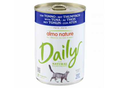 Фото - Almo Nature Daily ADULT TUNA консерви для котів ТУНЕЦЬ вологий корм (консерви) Almo Nature Daily ADULT TUNA консерви для котів ТУНЕЦЬ
